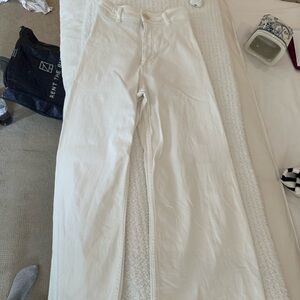 Zara High Waist Marine Straight Pocket Jeans